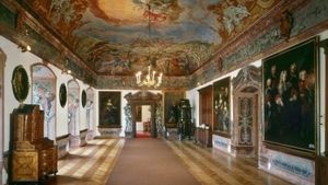 Jana Havlíková vystavuje své obrazy v galerii zámku Manětín